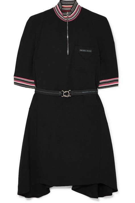 prada striped twill mini dress